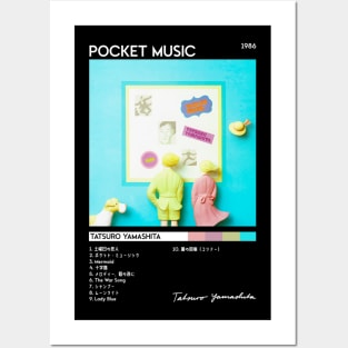 Pocket Music Album Cover - Tatsuro Yamashita | City Pop | 70s 80s 90s | Track List | Posters and Art